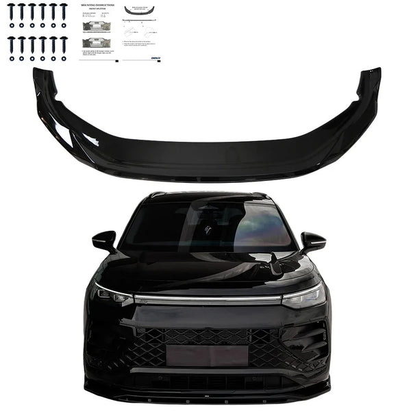 OW Front Bumper Lip Splitter Valance VW Tayron R-Line Mk1 2025+ Gloss Black
