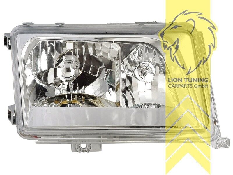 LT Pair Halogen Halo Headlights Mercedes W124 S124 C124 A124 E-Class LHD