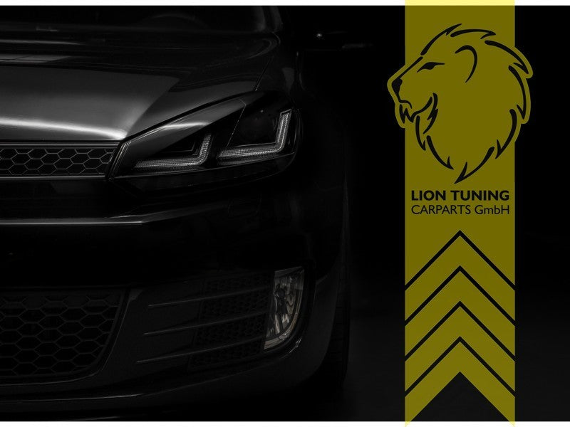 LT Pair OSRAM Bi Xenon LED DRL Headlights VW Golf 6 Limo Variant Cab black LHD