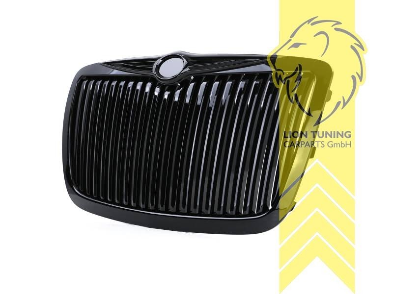LT Front Bumper Radiator Grille Grill Chrysler 300C glossy black LX 04-11 ABS
