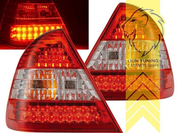 LT Pair LED Lightbar DRL Rear Lights Tail Lamps W202 Limo C-Class 93-00 red LHD