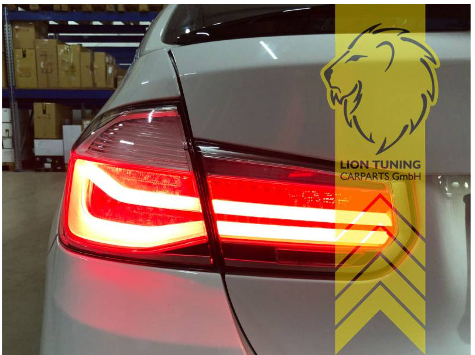 LT LED DRL Lightbar Rear lights Tail Lamps BMW 3 Series F30 Sedan black clear