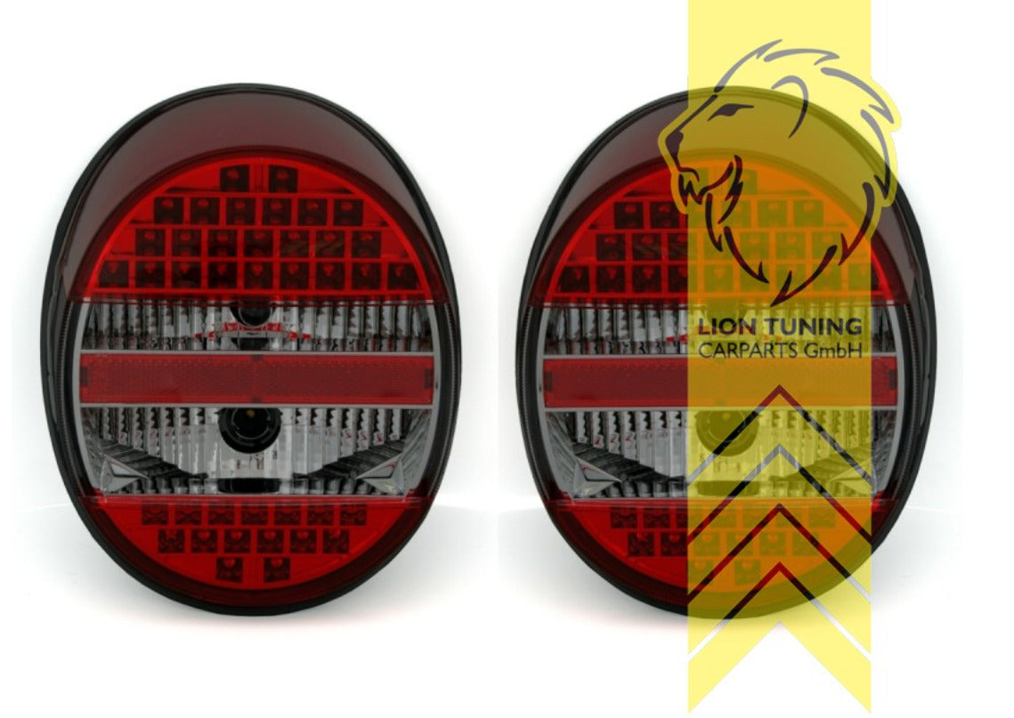 LT Pair LED DRL Lightbar Rear lights VW Beetle Original OG black & red 1949-2003