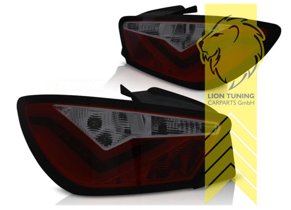 LT Pair LED DRL Rear lights Light Bar Seat Ibiza 6J 6J5 smoke red FR-Design LHD