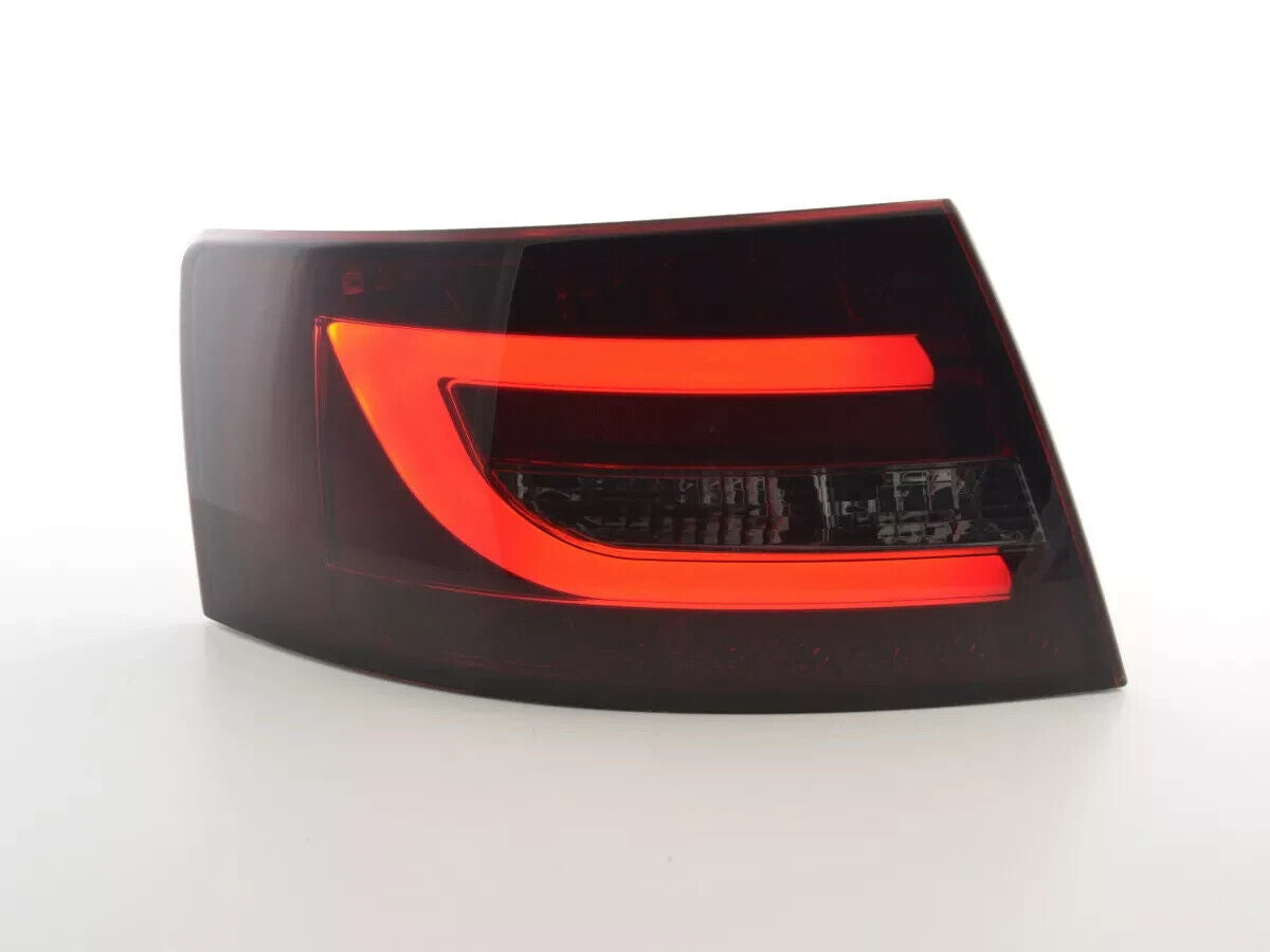 FK Pair LED Lightbar DRL Rear Lights Tail Audi A6 C6 4F 04-08 red black LHD