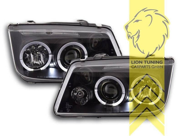 LT LED DRL Lightbar Headlights VW Bora 1J6 98-05 Limousine Variant black LHD