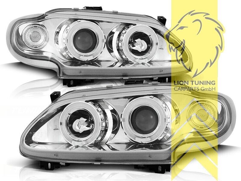 LT LED DRL Lightbar Halo Headlights Renault Megane 1 Coach Cabrio Grandtour LHD