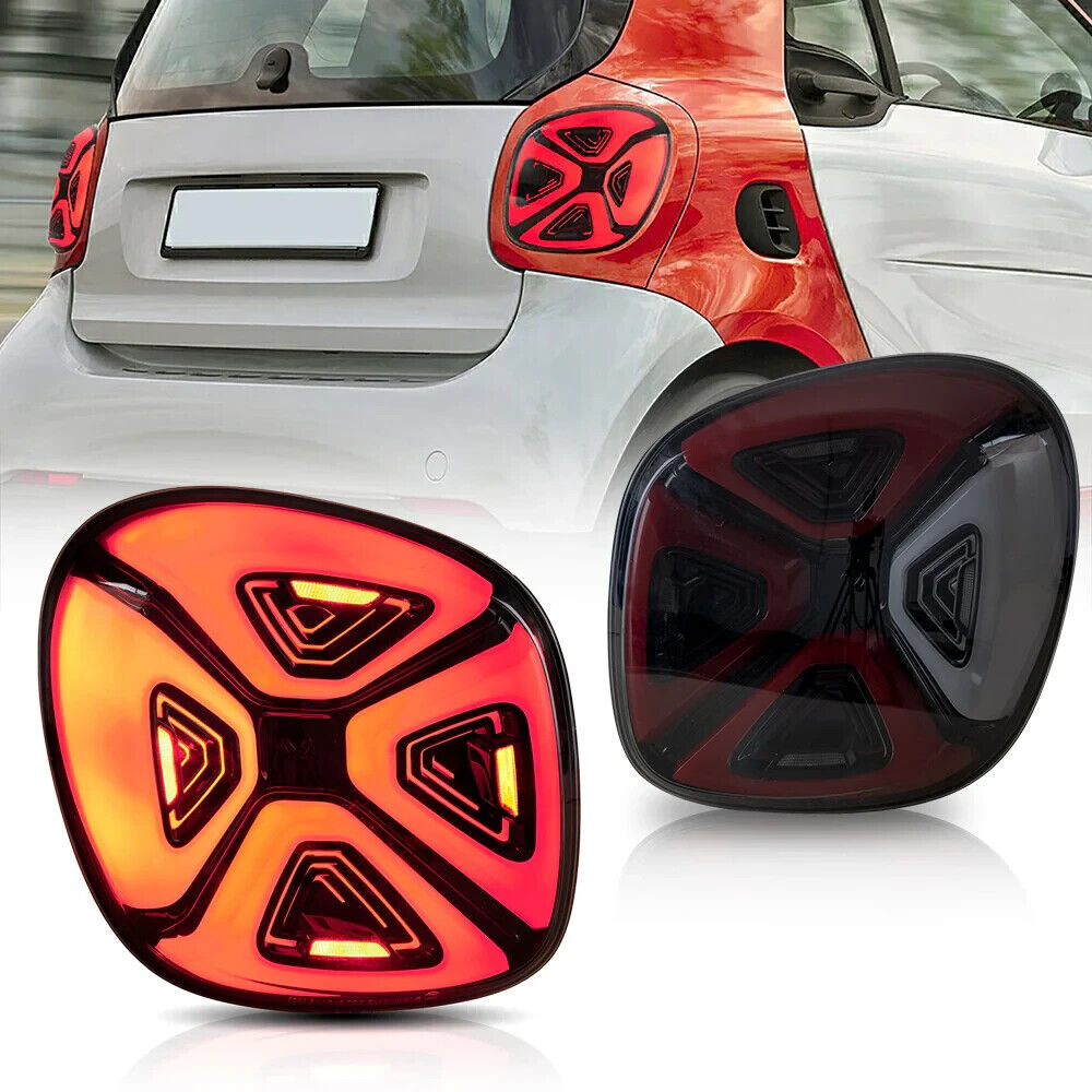 VLAND Mercedes Smart Fortwo Forfour 2 MK2 15-20 W453 Rear Lights Tail Lights LHD