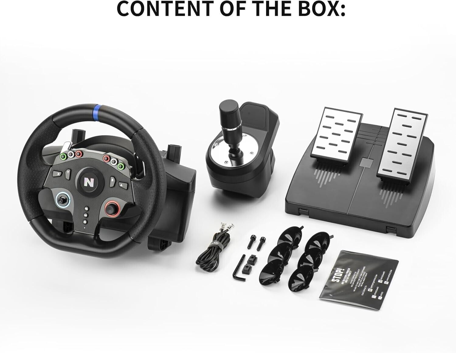 Nitho Drive Pro ONE Competition PC Game Racing Wheel + Separate Shifter + Pedals