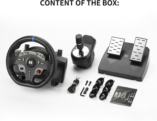 Nitho Drive Pro ONE Competition PC Game Racing Wheel + Separate Shifter + Pedals