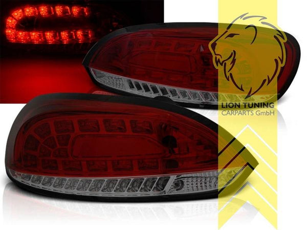 LT Pair LED Lightbar Rear Lights Tail VW Scirocco 3 137 138 08-14 red smoke LHD