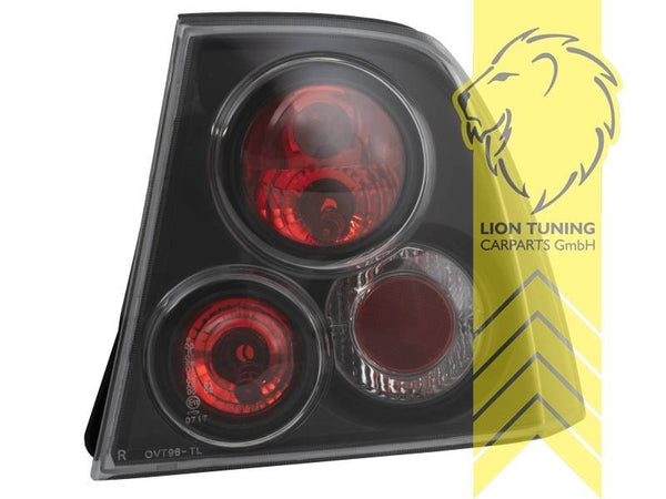 LT Pair Halogen Rear lights Tail Lamps Opel Vectra B sedan 36 95-98 black LHD