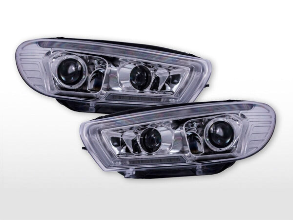 FK Set SERVO LED Lightbar H7 Headlights VW Scirocco 3 MK3 15-17 Facelift LHD