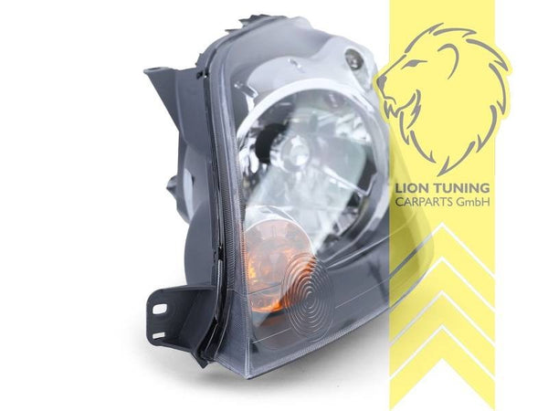 LT Pair Halogen Halo Headlights Headlamps Ford Fiesta 6 JH1 JD3 05-08 black LHD