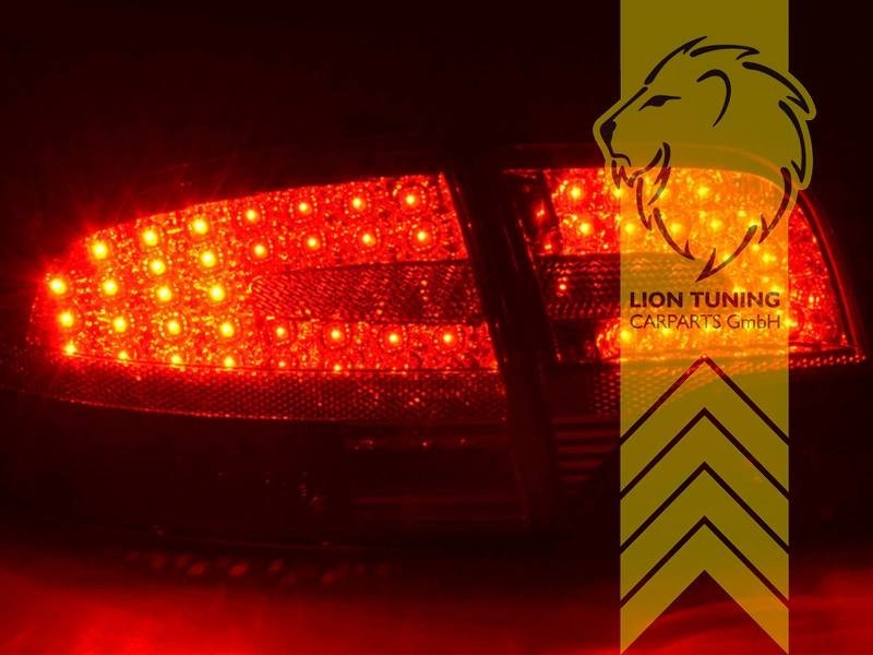 LT LED REAR Lights DRL Lightbar TAIL Audi A4 B7 8E sedan red black 04-08 LHD