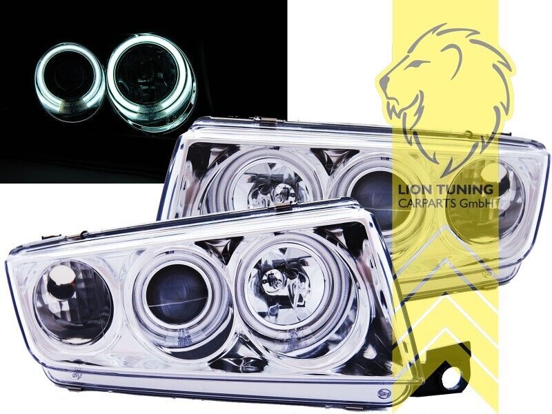 LT LED DRL CCFL Lightbar Halo Headlights Skoda Fabia 1 6Y Limousine Combi LHD