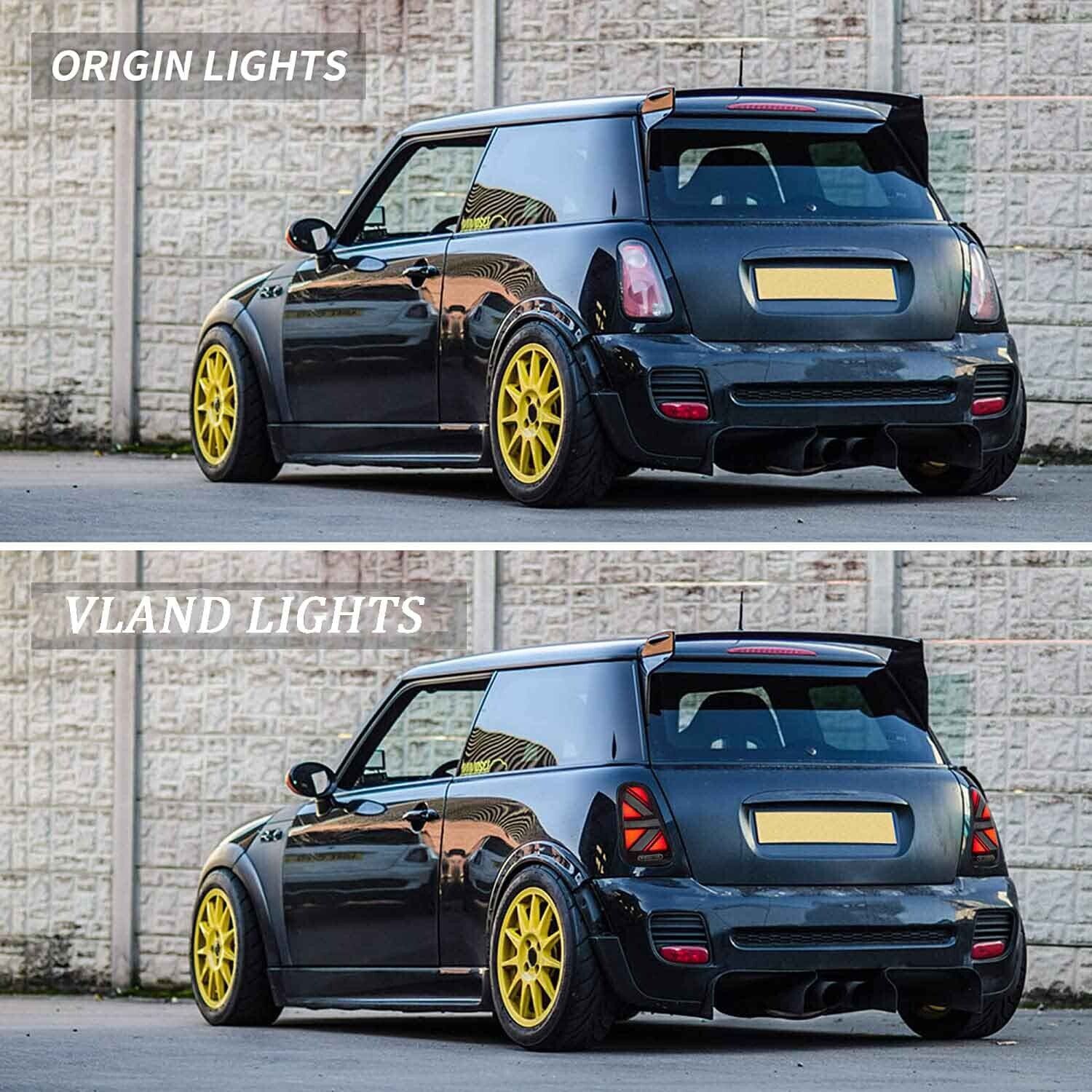 VLAND BMW Mini Cooper R50 R52 R53 2001-2006 LED Rear Tail Lights LHD ...