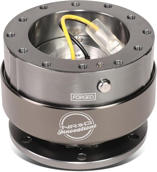 NRG Innovations SRK-200BK Gun Metal Quick Release Steering Wheel Boss Hub Univ