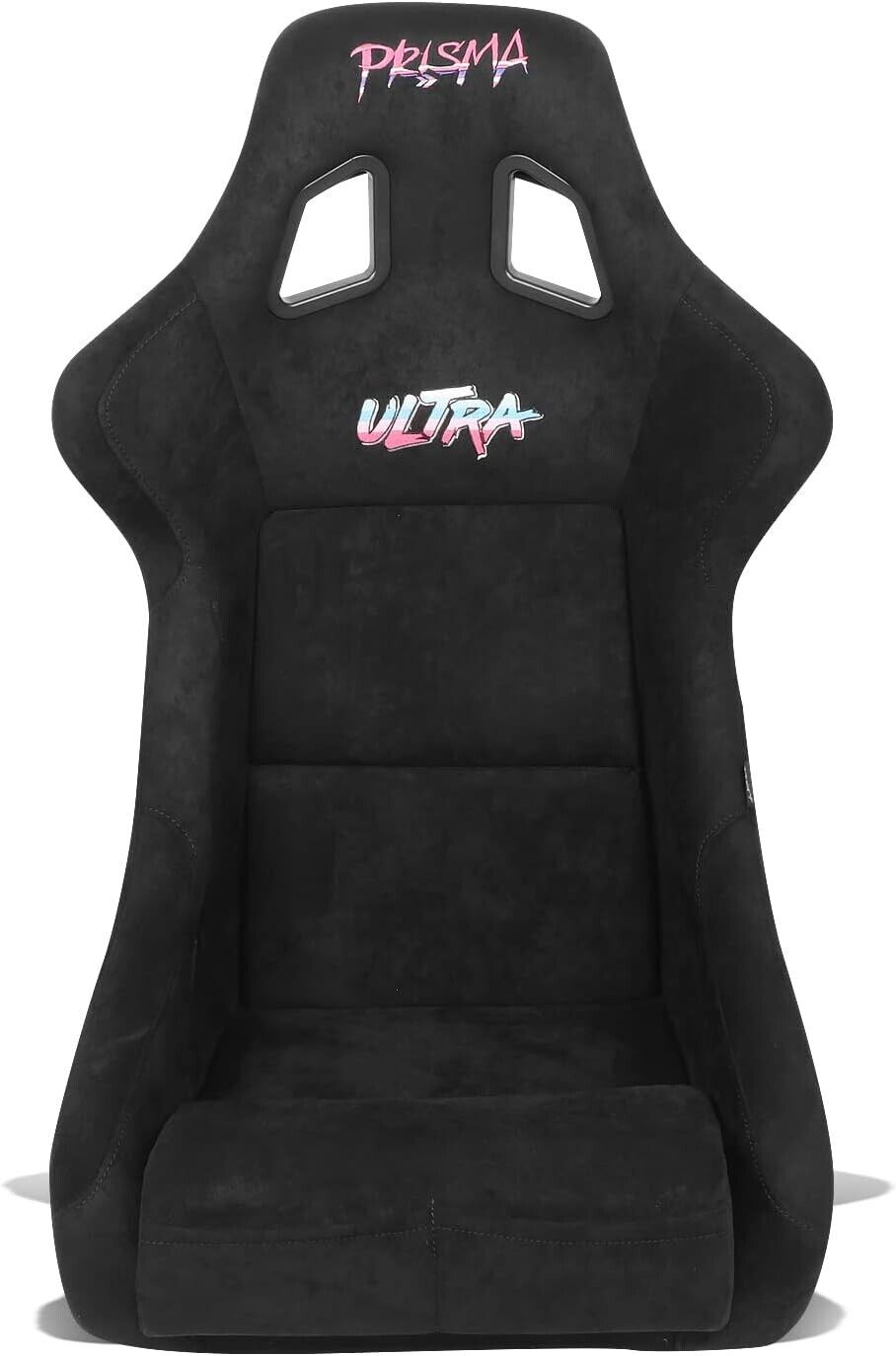 UK STOCK NRG PRISMA ULTRA x1 Universal Sports Bucket Seat Black Alcantara Fibreglass Back Metal Flake LARGE