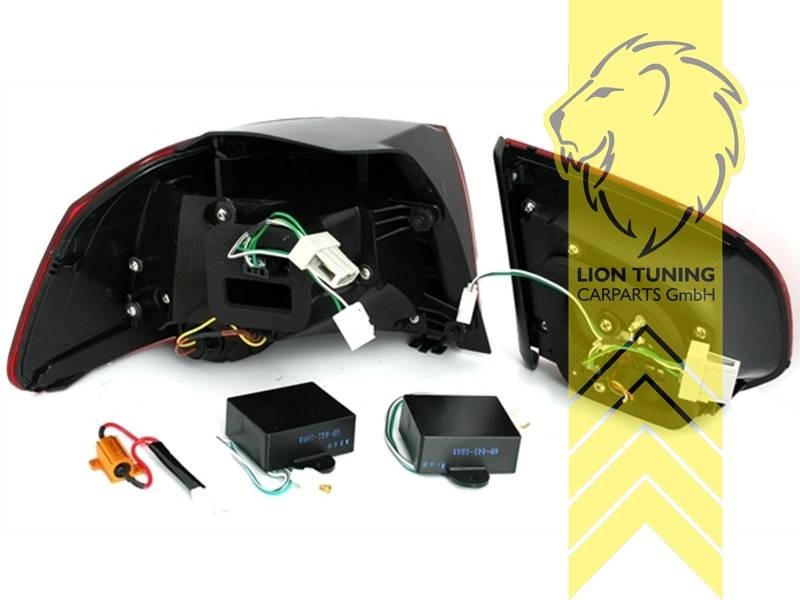 LT VW Golf Mk6 Mk 6 08-13 5k1 Led Rear Lights Tail Lamps Black GTI LHD