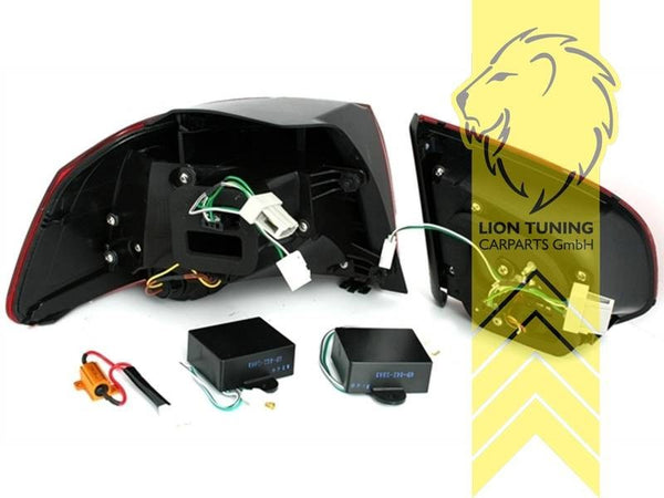 LT VW Golf Mk6 Mk 6 08-13 5k1 Led Rear Lights Tail Lamps Black GTI LHD