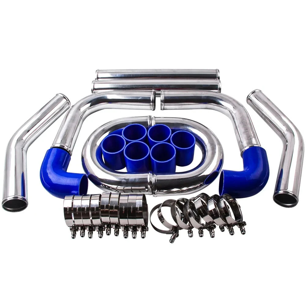 MXPR UNIVERSAL TURBO BOOST INTERCOOLER PIPING PIPE KIT 2.5 INCH 64mm Aluminum