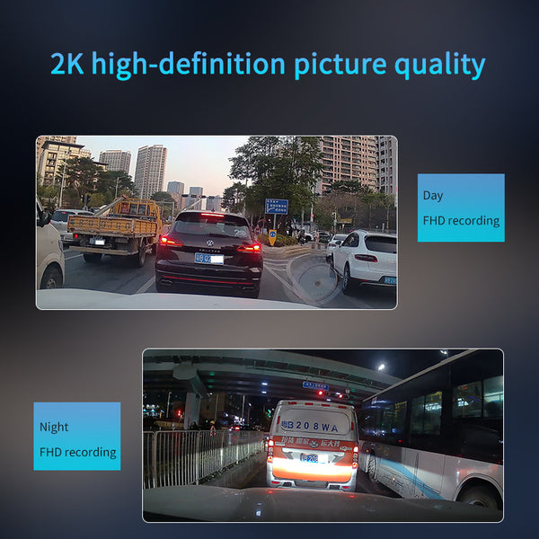 P85 DVR 2K Front & 1080P Rear Camera / 3" Screen / Dash Dual Recorder / Wifi / GPS / App Dash Dual Recorder