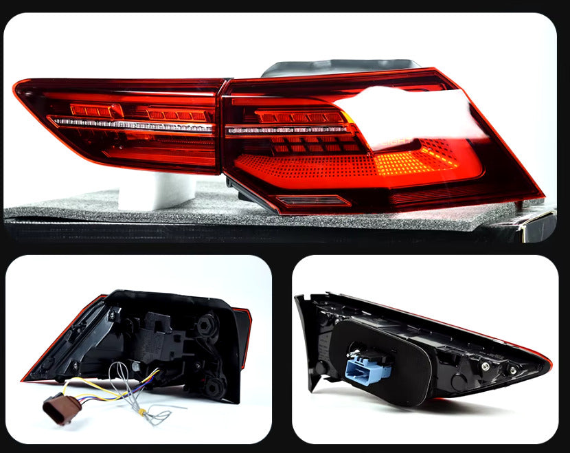 TYPY Pair LED DRL Lightbar REAR LIGHTS VW Golf 8 2020-2021 MK8 Smoke or Red LHD