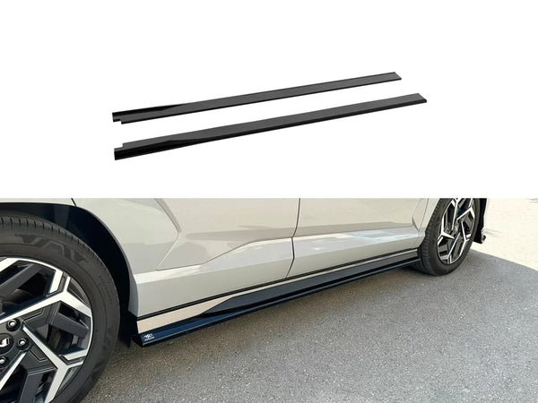 Motordrome Side Skirts Trims Hyundai Kona N-Line Mk2 Gloss Black