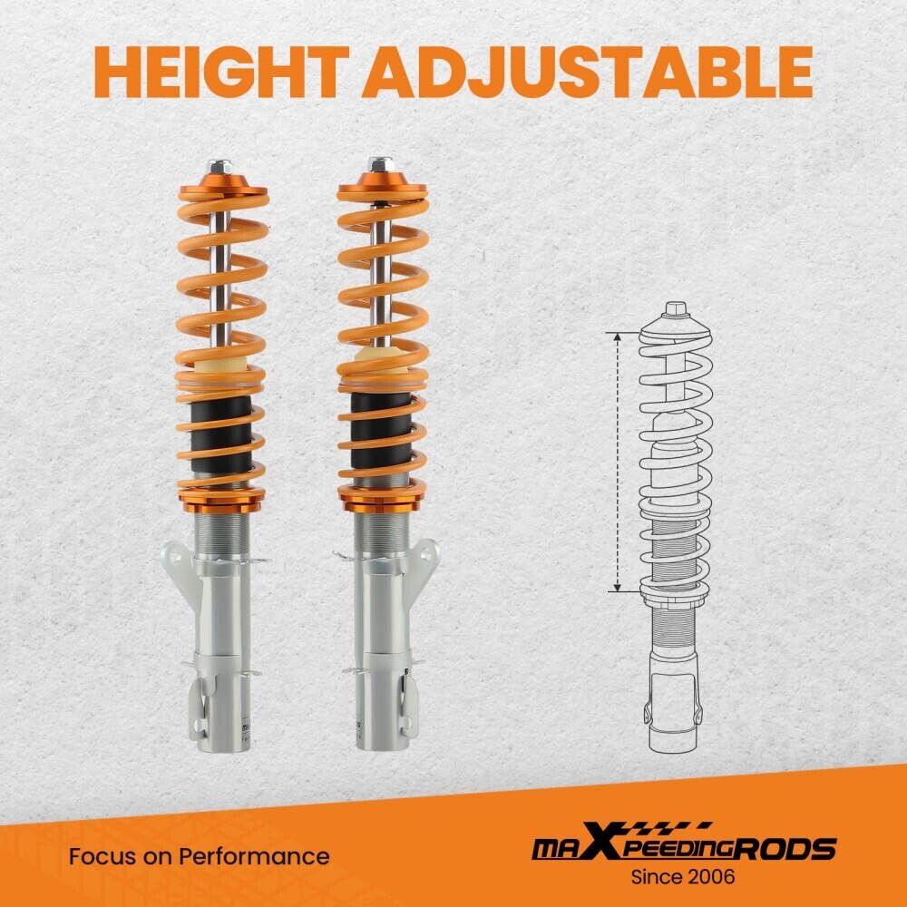 MXPR Coilovers Lowering FWD VW Golf Mk4 1J1 IV Beetle Audi A3 8L TT 8N 96-06