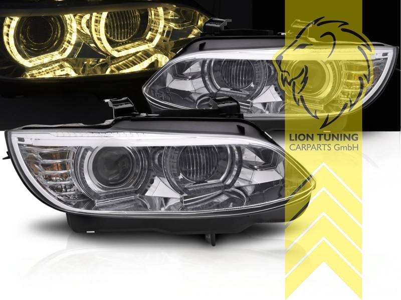 LT Pair LED DRL XENON Headlights BMW E92 Coupe E93 Convertible M3 GTS Black LHD