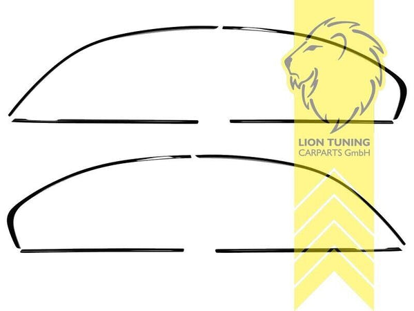 LT Side window frame trim cover strips set Shadow Line BMW 3 Series F30 F35