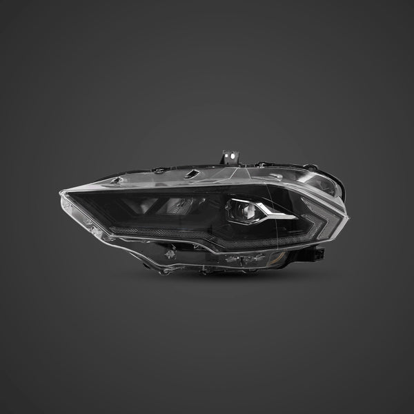 VLAND EU Pair Ford Mustang 6 18-22 LED DRL Lightbar Halo Headlights LHD