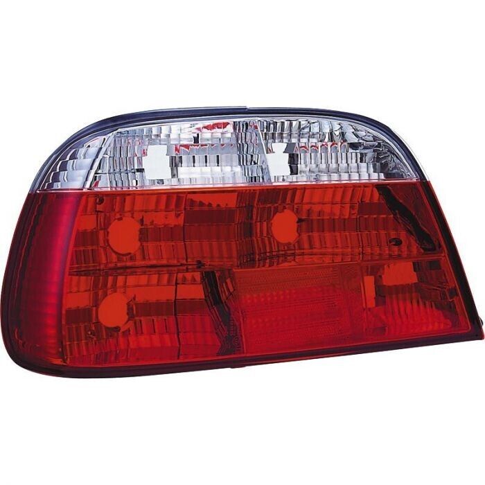 Auto-Style Pair Rear Tail Lights BMW 7-Series E38 1995-2003 Red Clear E-Mark LHD