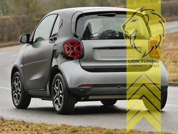 LT Pair LED Lightbar DRL Rear Lights Tail Smart 453 Fortwo Fourfour black smoke