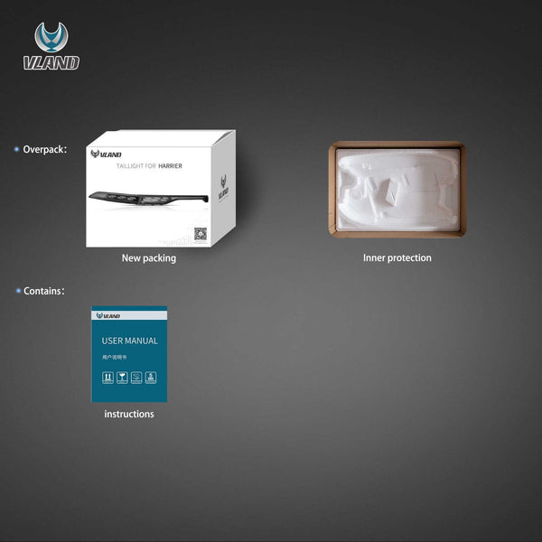 VLAND 2021–2024 Toyota Venza & Toyota Harrier Sequential Rear Tail Lamps Lights