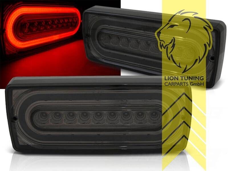 LT Pair LED DRL Rear lights Light Bar W461 W463 G-Class G-Wagon 89-12 black LHD