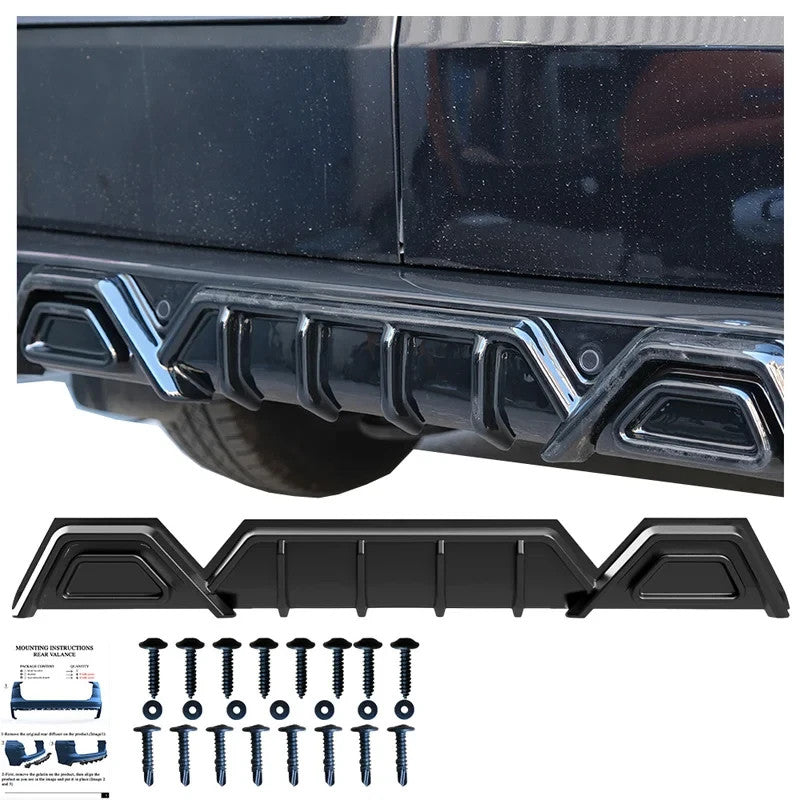 OW Rear Bumper Diffusor Splitter VW Transporter T7 V710 24+Transit Custom 23+