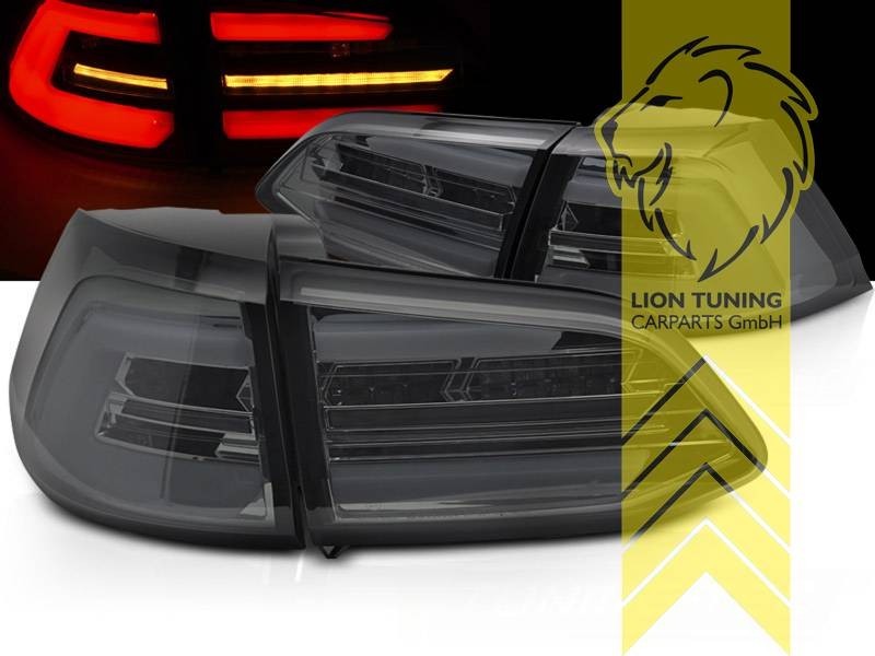 LT Pair LED DRL Lightbar REAR LIGHTS Tail VW Golf 7 BA5 13-17 smoke LHD