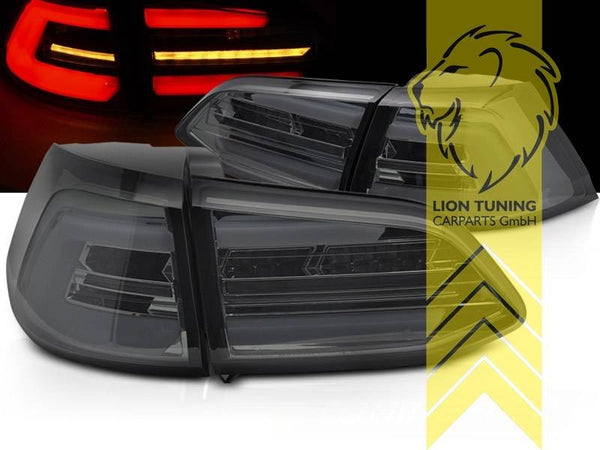 LT Pair LED DRL Lightbar REAR LIGHTS Tail VW Golf 7 BA5 13-17 smoke LHD