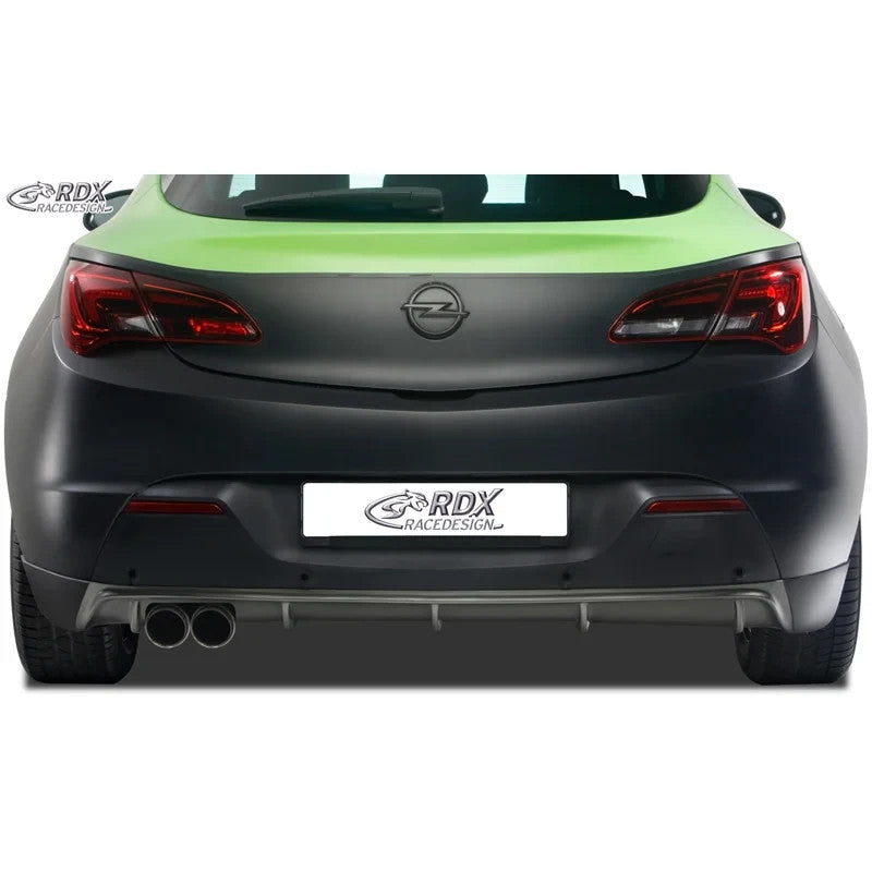 RDX Rear bumper skirt Diffusor Opel Astra J GTC 09-15 PUR UNPAINTED