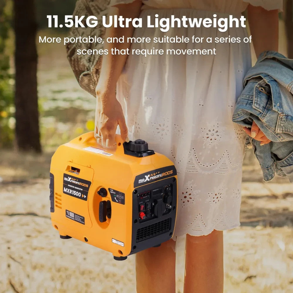 MXPR Portable Inverter Generator Silent Portable Suitcase 4 Stroke Engine Camping