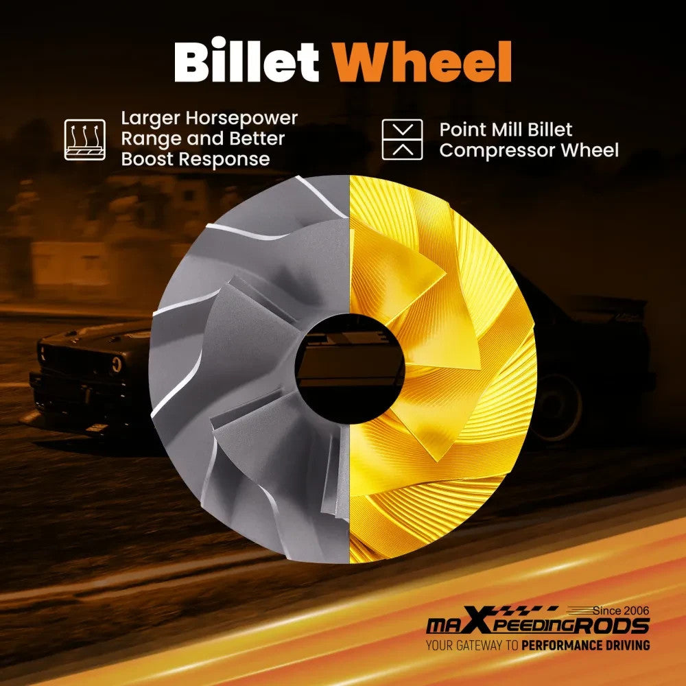 MXPR GT30 GT3076 Upgrade Turbo Charger 500HP Ball Bearing AR 0.82 Universal