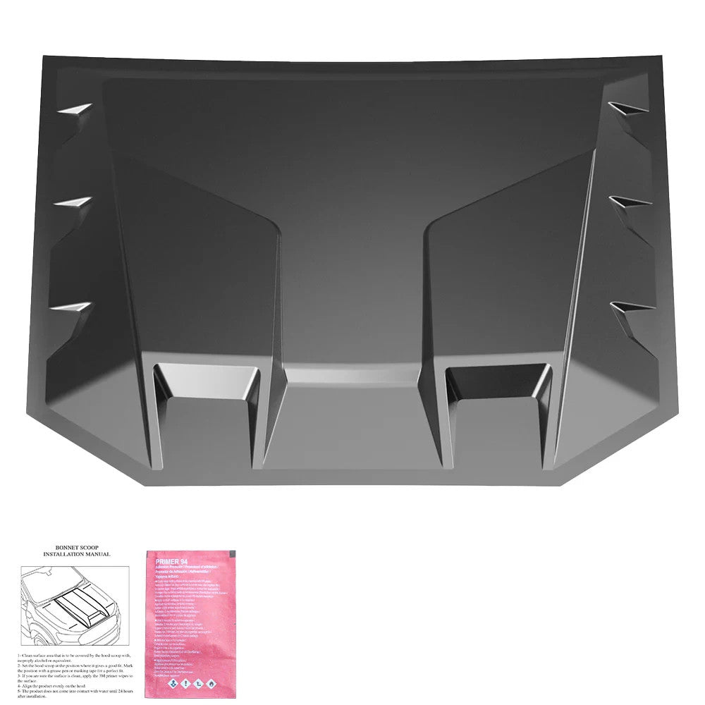 OW Bonnet Scoop Vent Grille VW Amarok 2022+ HD Body Styling Matte Black