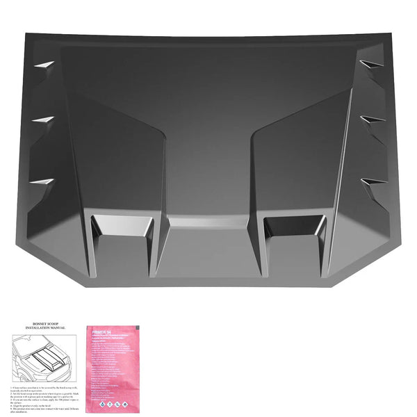 OW Bonnet Scoop Vent Grille VW Amarok 2022+ HD Body Styling Matte Black