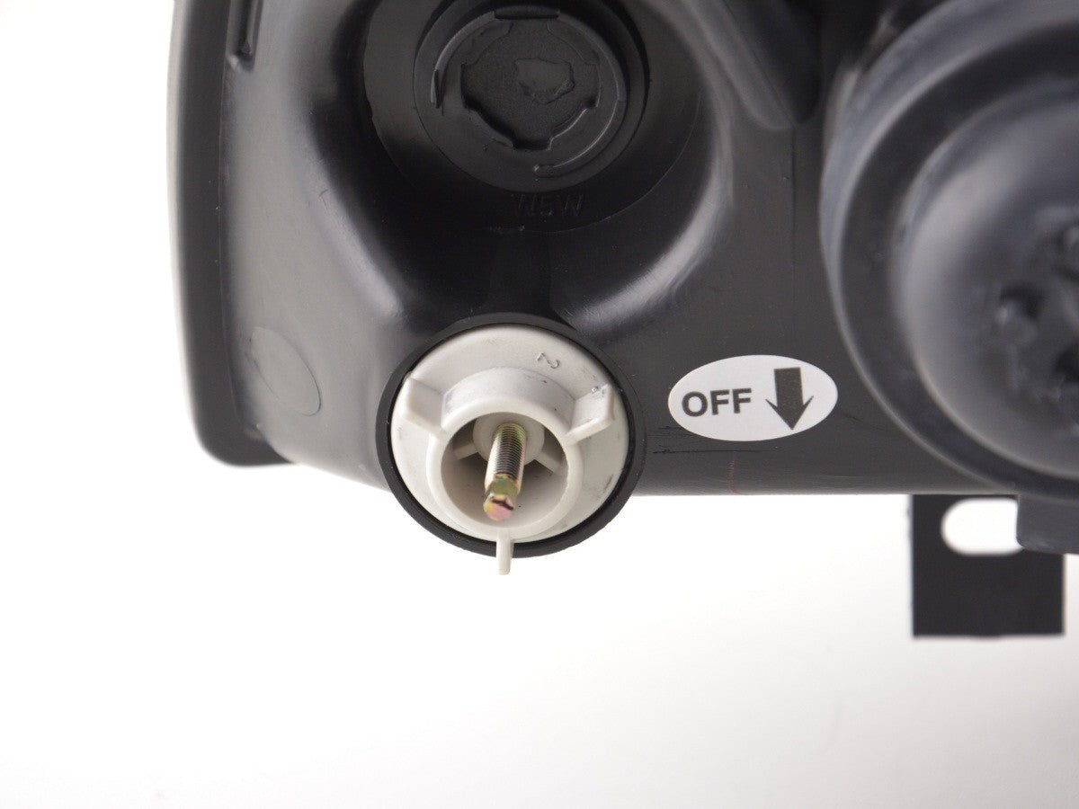 FK Pair LED DRL Lightbar Halogen Headlights VW Golf 3 91-97 chrome RHD