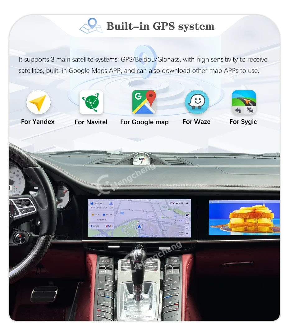 HC 12.3" Dual screen Porsche Panamera 10-16  Android 13 Carplay 4G 8Core 8x128G