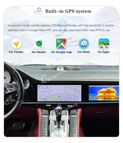 HC 12.3" Dual screen Porsche Panamera 10-16  Android 13 Carplay 4G 8Core 8x128G