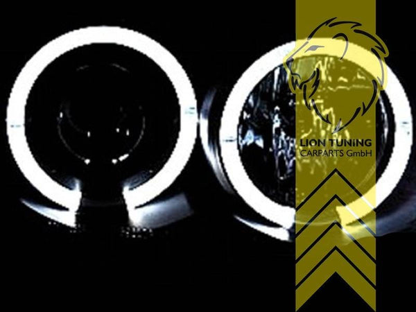 LT Pair LED DRL Halo Headlights Peugeot 307 307CC Cabrio SW Break 3A/C 3B 3H LHD