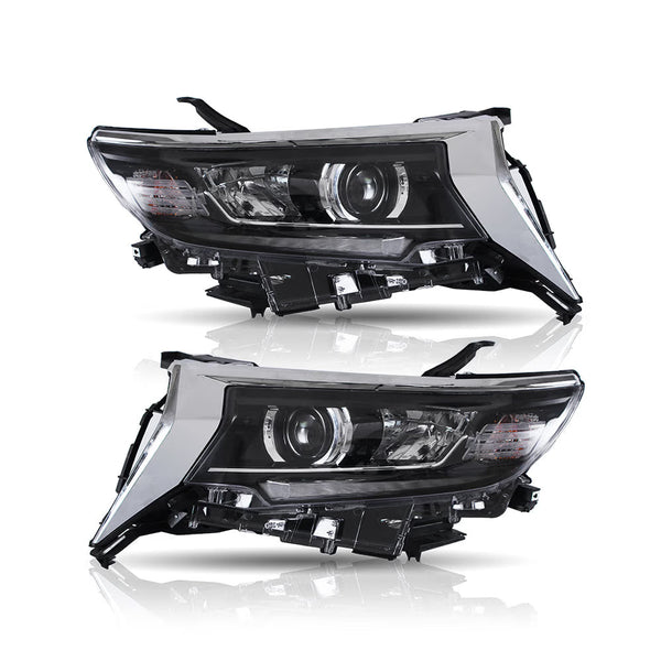 VLAND EU Toyota Land Cruiser Prado 16-21 LED DRL Lightbar Halo Headlights LHD